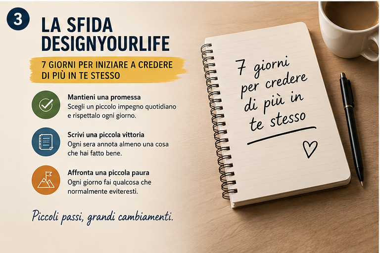 Sfida di 7 giorni per migliorare l’autostima